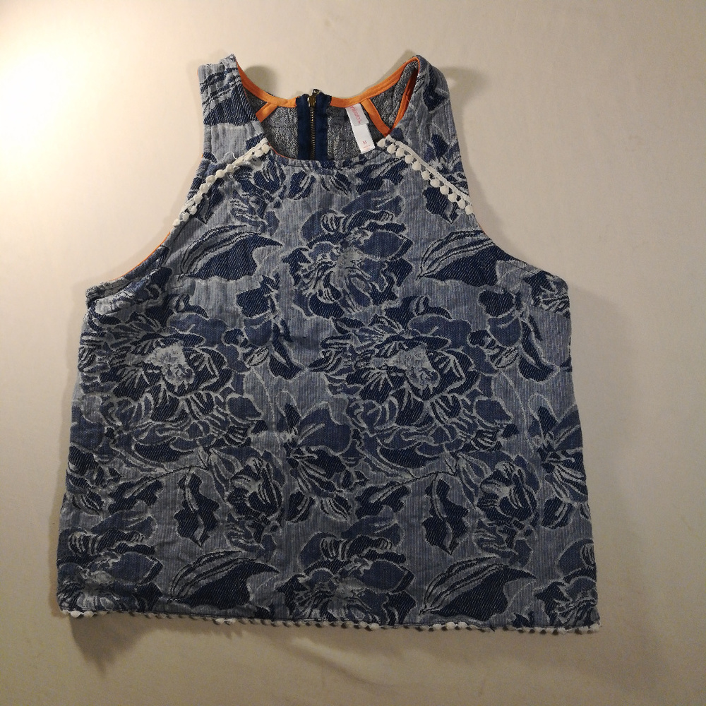 Medium Target 100% Cotton Crop Top pom pom lining